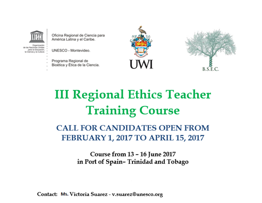 III Regional Ethics Teacher Training Course